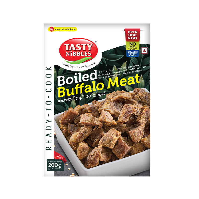 BOILED BUFFALO MEAT 200GM POUCH